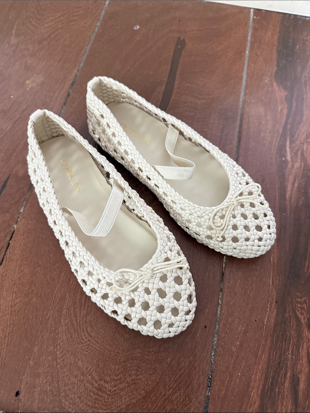 Crewcuts Woven Ballet Flats in Cream